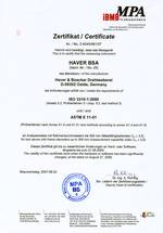 Certificado del MPA IBMB Braunschweig